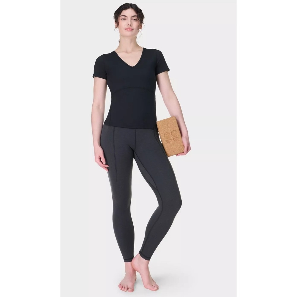 Sweaty Betty Super Soft Yoga Leggings 7/8 Length High Waist XS Gray Yoga Lounge